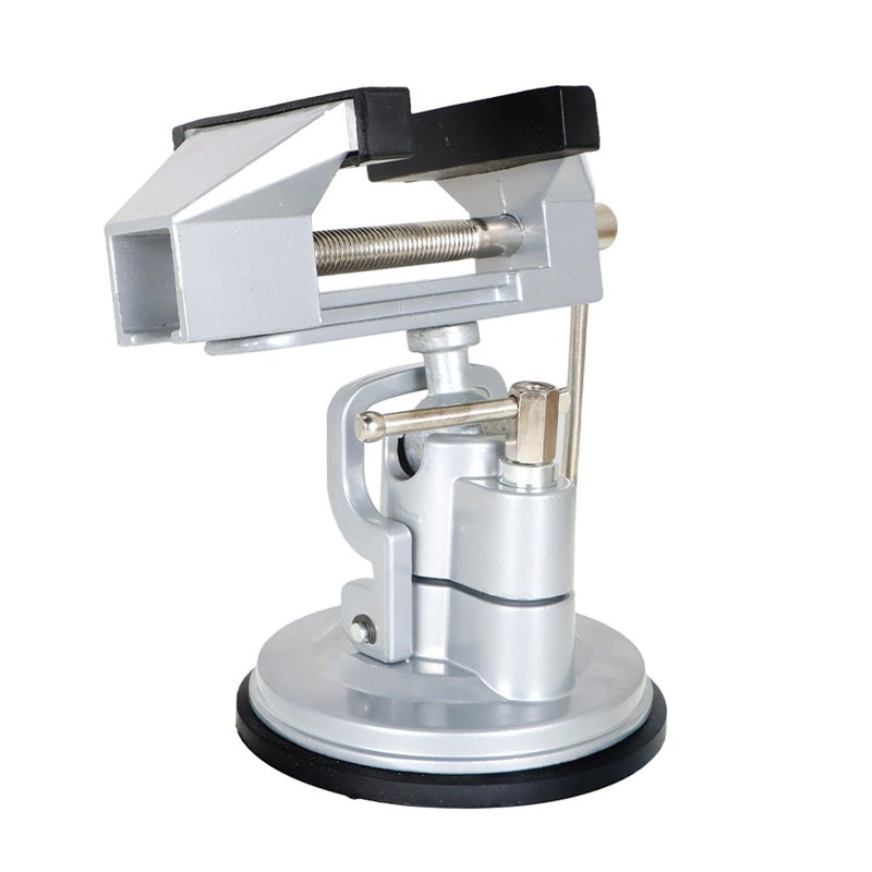 findmall Suction Vacuum Base Vise Portable Base Vise 3.15" Jaw Width Pivots Multi-Angle Rotate 360Â° Fit for Various Smooth Work Surfaces - Image 1